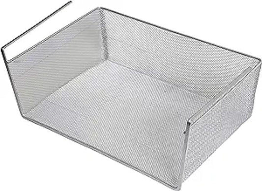 YBM Home Under Shelf Basket - Mesh Stainless Steel Storage Under Cabinet Hanging Basket Rack Maximize Space in Cabinets, Pantry Room, Bathroom, Laundry Room, and More, 1131