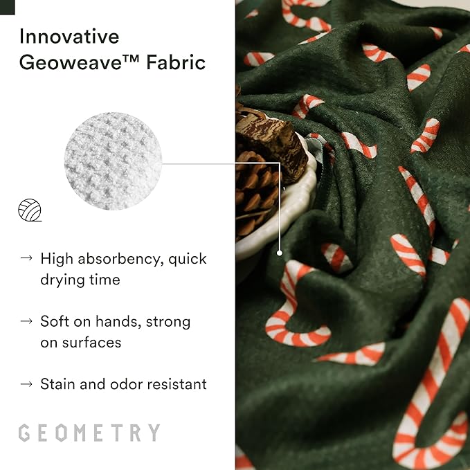Christmas Kitchen Towels - Quick Dry Microfiber Cloth Dish Towels for Kitchen Drying - Premium Quick Dry Towel (Wrapped Up, 1 Pack)