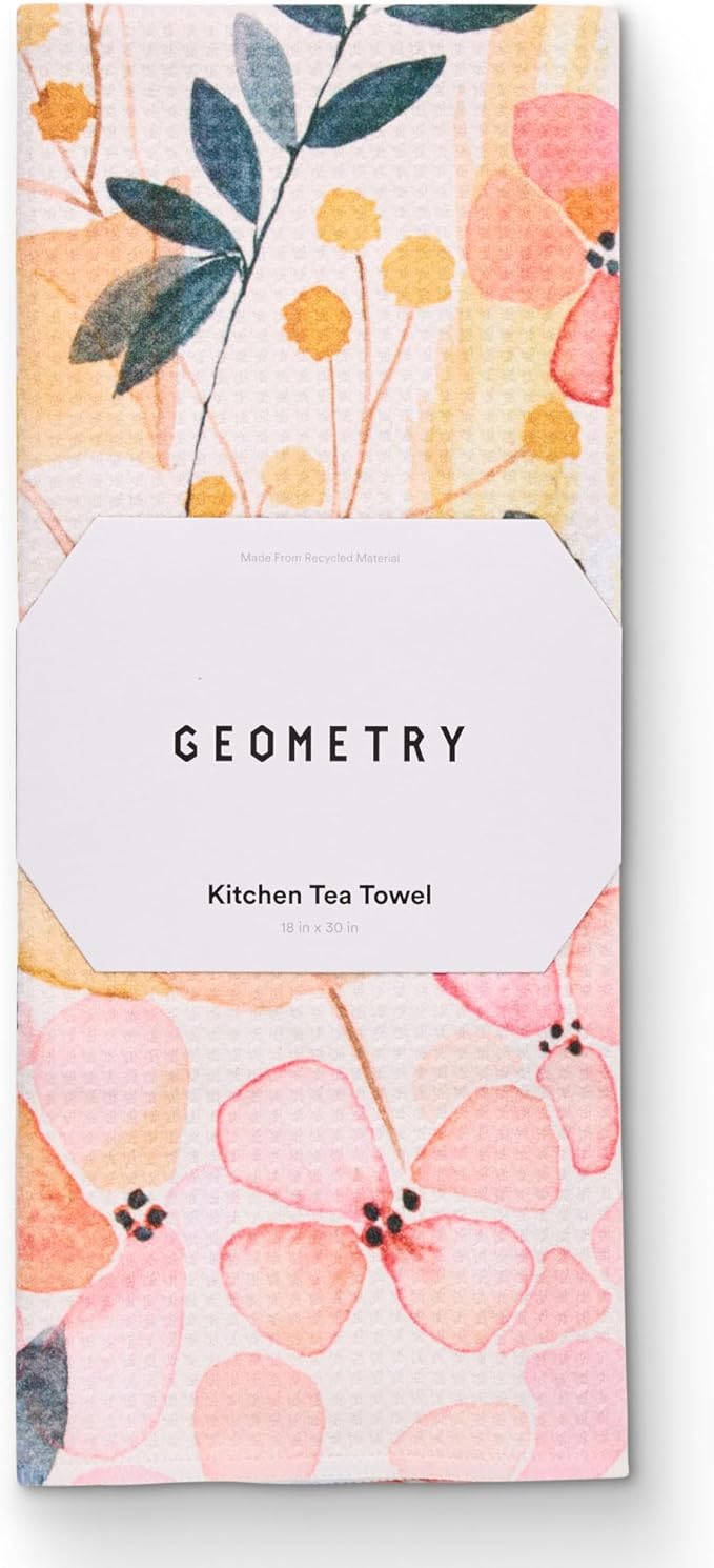 Kitchen Tea Towels - Quick Dry Microfiber Dish Towels for Kitchen Sleepy Fields, 18" x 30" 1 Pack