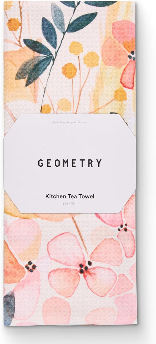 Kitchen Tea Towels - Quick Dry Microfiber Dish Towels for Kitchen Sleepy Fields, 18" x 30" 1 Pack