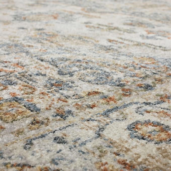 Mohawk Home Daphne Floral Ornamental Cream 2' 11" x 5' Area Rug Perfect for Living Room, Dining Room, Office