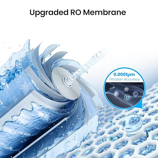 Reverse Osmosis System, 10-Stage 600 GPD Tankless Reverse Osmosis Water Filter, Under Sink RO Water Filtration System with Smart LED Faucet, NSF/ANSI 42 & 58 Certified, 3:1 Pure to Drain