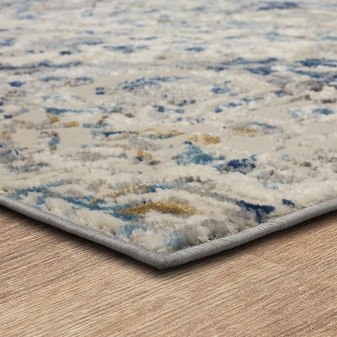Mohawk Home Invati Traditional Floral Ornamental Royal Blue 2' 11" x 5' Area Rug Perfect for Living Room, Dining Room, Office