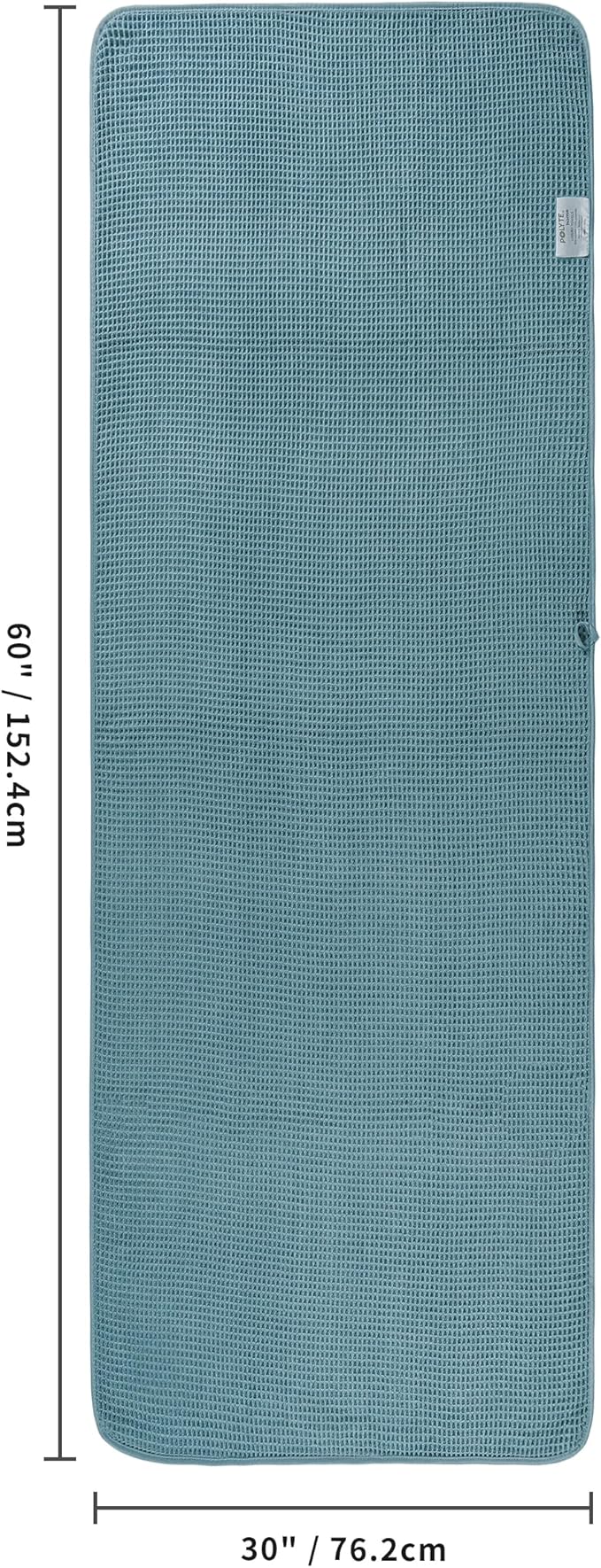 430 GSM Microfiber Oversize Quick Dry Lint Free Bath Towel, 60 x 30 in, 4 Pack (Waffle Weave)