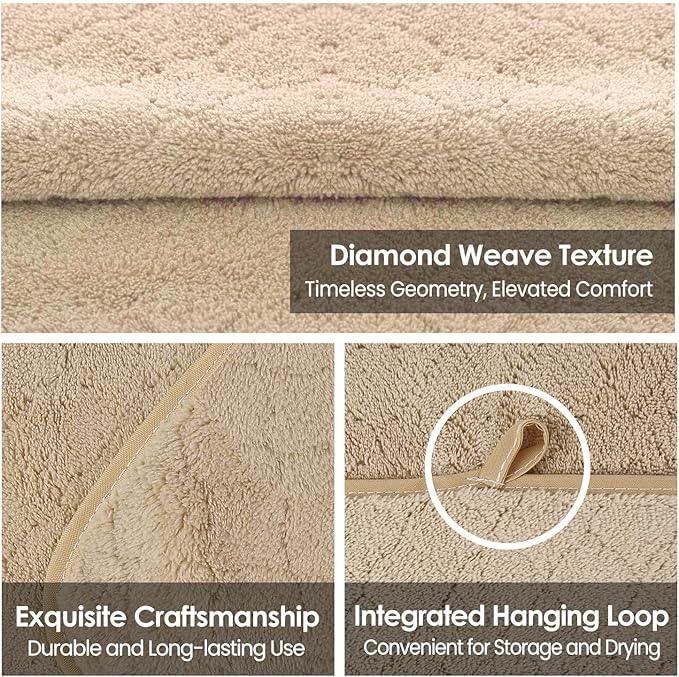 Bath Towels, Pack of 4, 30"x60", Large Microfiber Towel Set, Ultra Soft, Super Absorbent, Fast Drying, Perfect for Sauna, Shower, Pool, Sport, Travel, Fitness, SPA,Yoga, Coral Fleece - Camel