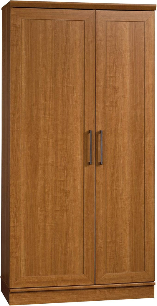 Sauder HomePlus Storage Pantry cabinets, L: 35.35" x W: 17.01" x H: 71.18", Sienna Oak