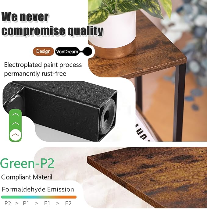 3-Tier Tall Plant Stand Indoor, Corner Plant Stands for Indoor Plants Multiple, Multi-Functional Small Side Table for Living Room, Bedroom, Balcony