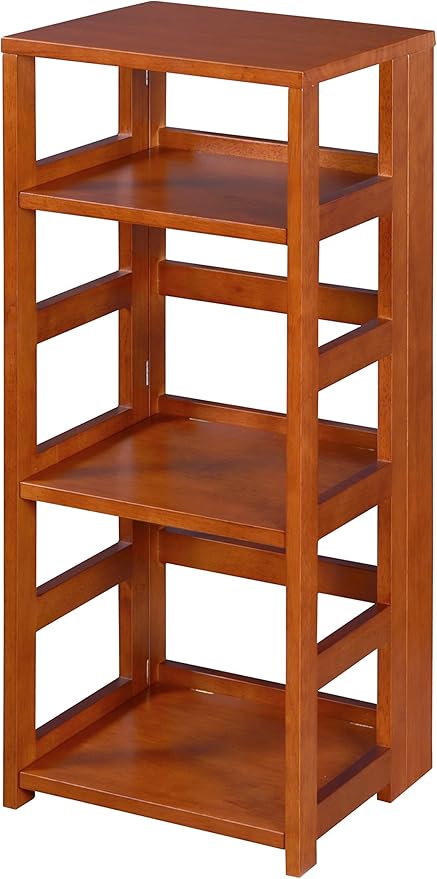 Niche Flip Flop Square Folding Bookcase, 34-inch, Cherry