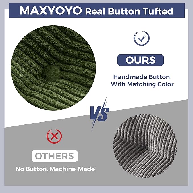 MAXYOYO Convertible Sofa Bed, Pull Out Loveseat Sleeper Sofa, 2 in 1 Folding Couch Bed, Fold Out Floor Couch with Pillows for Living Room Bedroom Lounge, Dark Green