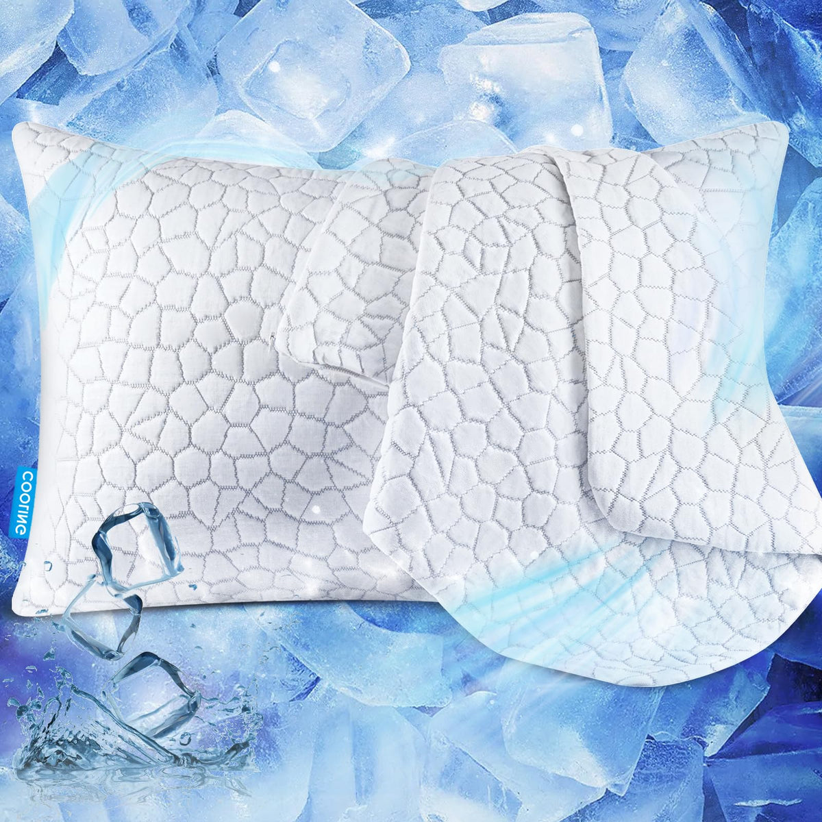 Queen Size Cooling Fiber Pillowcase (1 Pack) – Luxury, fits Hotel - Image 1