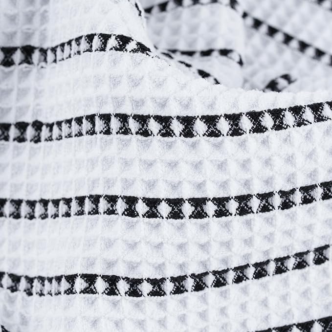 430 GSM Microfiber Oversize Quick Dry Lint Free Bath Towel, 60 x 30 in, 4 Pack (Waffle Weave)