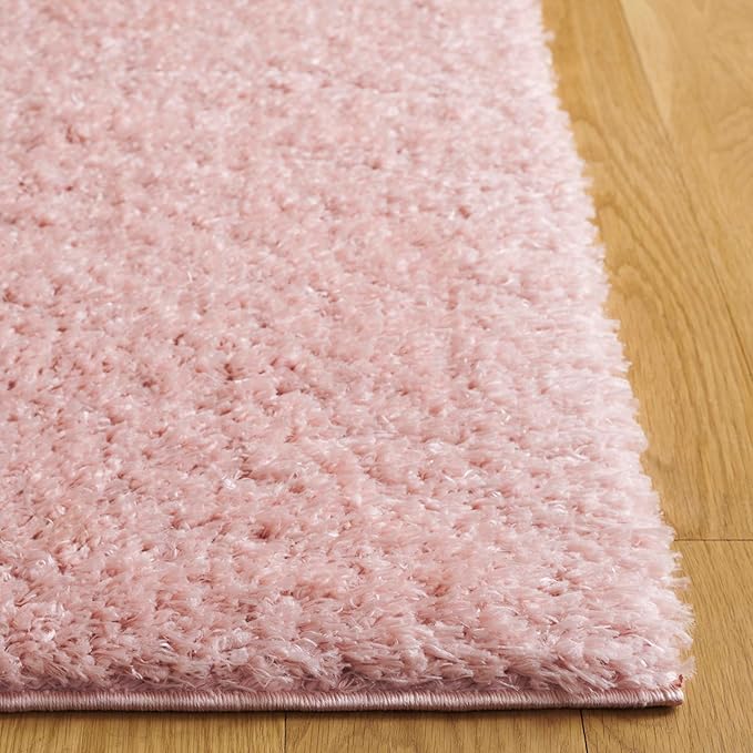 SAFAVIEH Area Rug 8x10 - Lindsay Shag Collection - Large - Pink, Non-Shedding & Easy Cleaning, Ultra Plush Thick Pile, Ideal for Living Room, Bedroom, Dining Space (LNS560U)