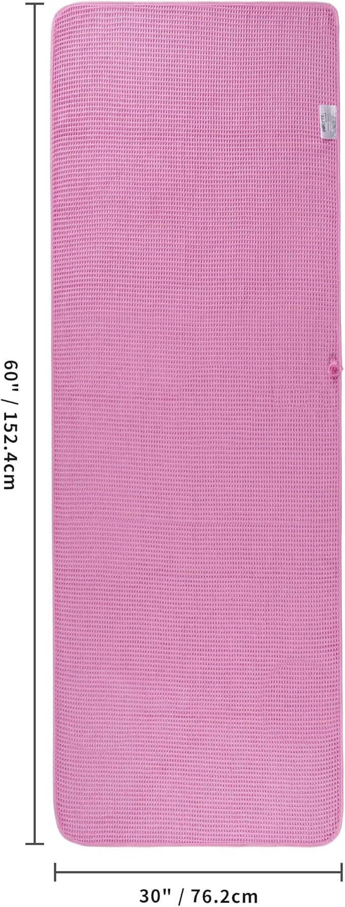 430 GSM Microfiber Oversize Quick Dry Lint Free Bath Towel, 60 x 30 in, 4 Pack (Waffle Weave)