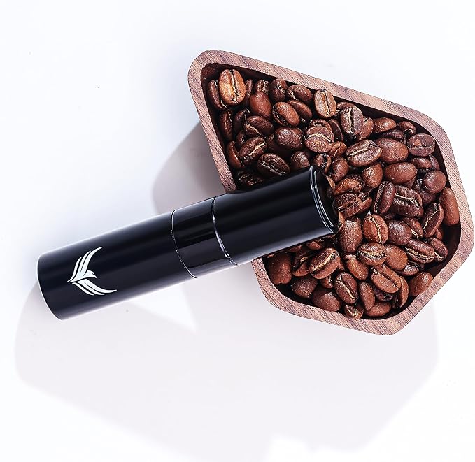 Coffee Storage and Dosing Cup Set - Single Dose Glass Tubes with Wooden Stand, Walnut Dosing Tray, and RDT Spray Bottle - Premium Coffee Preparation Set