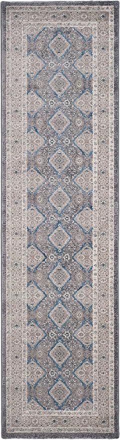 SAFAVIEH Sofia Collection Runner Rug - 2'2" x 6', Light Grey & Beige, Vintage Oriental Distressed Design, Non-Shedding & Easy Care, Ideal for High Traffic Areas in Living Room, Bedroom (SOF366B)
