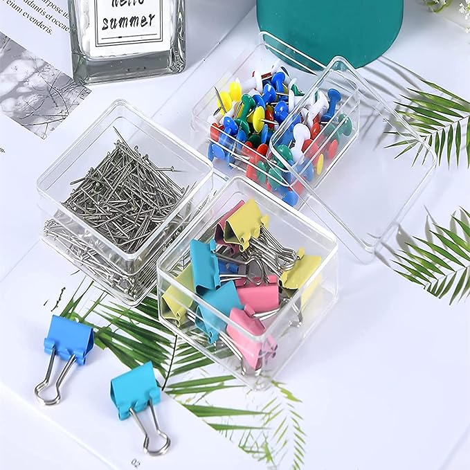 KissYou Acrylic Box Clear Display Boxes with Lids Small Plastic Square Cube Birthday Wedding Party Decoration Easter Candy Contanier