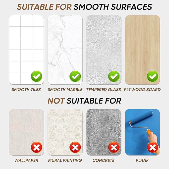 Adhesive Shower Caddy, Shower Shelves with Rustproof Coated, Wall Mounted Bathroom Organizer, Sleek Bathroom Organizers and Storage, No-Drilling (Black, 2 Pack)