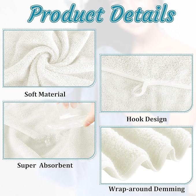 18 Pcs Microfiber Bath Towel Set 6 Bath Towels 6 Hand Towels 6 Washcloths Soft Coral Velvet Highly Absorbent Bathroom Towel for Fitness Sports Yoga Travel(Cute Colors)