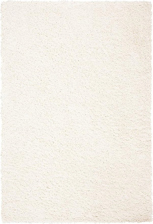 SAFAVIEH August Shag Collection Accent Rug - 2' x 5', Ivory, Solid Design, Non-Shedding & Easy Care, 1.5-inch Thick Ideal for High Traffic Areas in Entryway, Living Room, Bedroom (AUG200C)