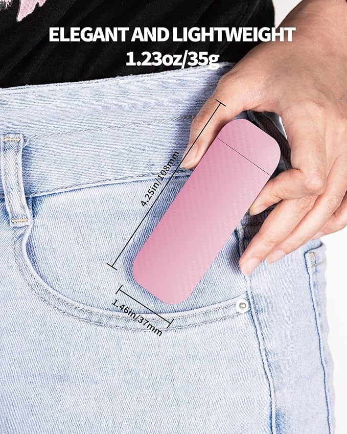 Book Reading Light, Rechargeable Clip on Booklight, Eye Caring 3 Color Temperatures & 5 Brightness Levels, Night Use for Bed, Long Lasting, Reading at Night in Bed, Pink