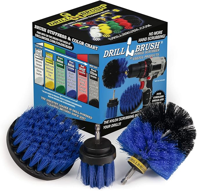 Drill Brush – Drill Brush Attachment – Drill Brush Power Scrubber – Drill Brush Set – Drill Brush Attachment for Cleaning – Drill Brush Kit – Cleaning Drill Brush – Carpet Drill Brush