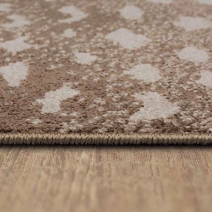 Mohawk Home Antelope Animal Print Beige 8' x 10' Area Rug Perfect for Kitchen, Living Room, Dining Room