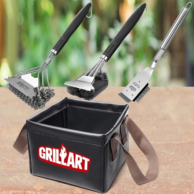 Grill Brush Bristle Free, Soak Basin, Perfect Partner for SteamWizards Grill Brush (Only Soak Basin No Grill Brush)