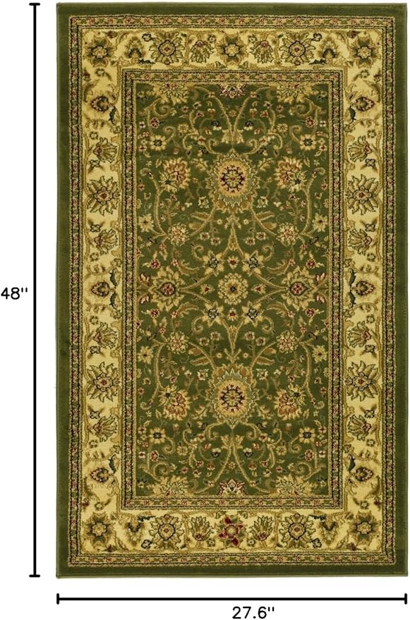 SAFAVIEH Lyndhurst Collection Accent Rug - 2'3" x 4', Sage & Ivory, Traditional Oriental Design, Non-Shedding & Easy Care, Ideal for High Traffic Areas in Entryway, Living Room, Bedroom (LNH212C)