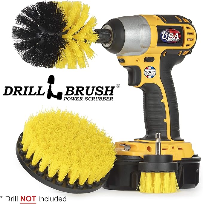 Bathroom Cleaner - Cleaning Supplies - Spin Brush - Grout Cleaner - Bathtub - Shower - Drill Brush - Carpet Cleaner - Sink - Shower Mat - Scrub Brush - Tile Grout Cleaning Tool & Shower Power Cleaner