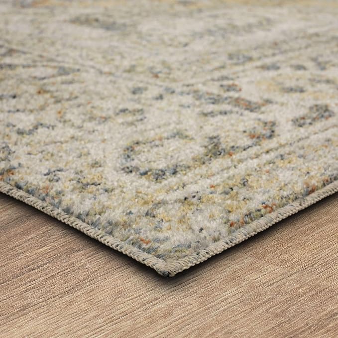 Mohawk Home Nyx Floral Ornamental Cream 7' 10" x 10' Area Rug Perfect for Living Room, Dining Room, Office