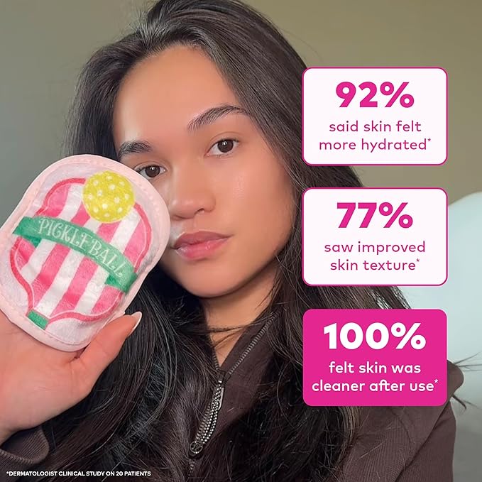 The Original MakeUp Eraser 7-Day Set, Erase All Makeup with Just Water, Including Waterproof Mascara, Eyeliner, Foundation, Lipstick, Sunscreen, and More! Pickleball, 7ct.