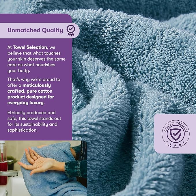 TowelSelections Soft and Absorbent Towels Cotton for Bathroom Hotel Shower Spa Gym, 4 Washcloths Bougainvillea
