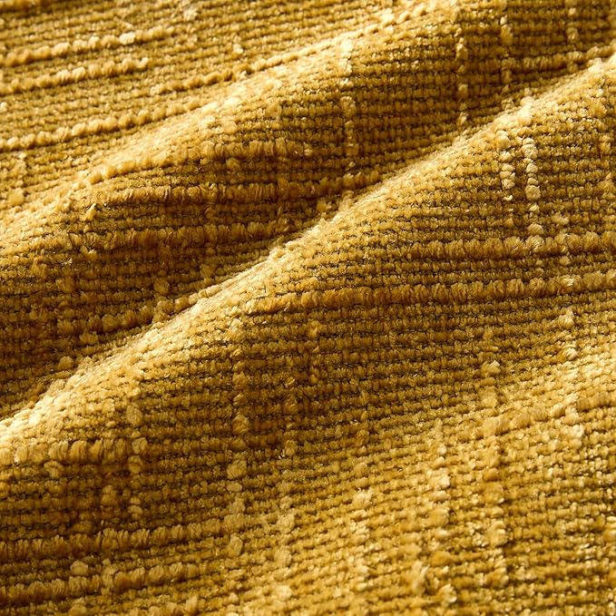 Summer Decorative Couch Throw Pillow Covers 20x20 Set of 2 Yellow Soft Chenille Pillow Covers Neutral Textured Boho Cushion Covers for Modern Farmhouse Sofa Bedroom Living Room Decor SY008-C20