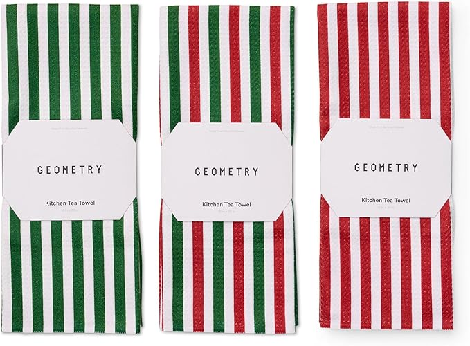 Christmas Kitchen Towels - Quick Dry Microfiber Cloth Dish Towels for Kitchen Drying - Premium Quick Dry Towel 3-Pack Set - Jubilee Tea Towel