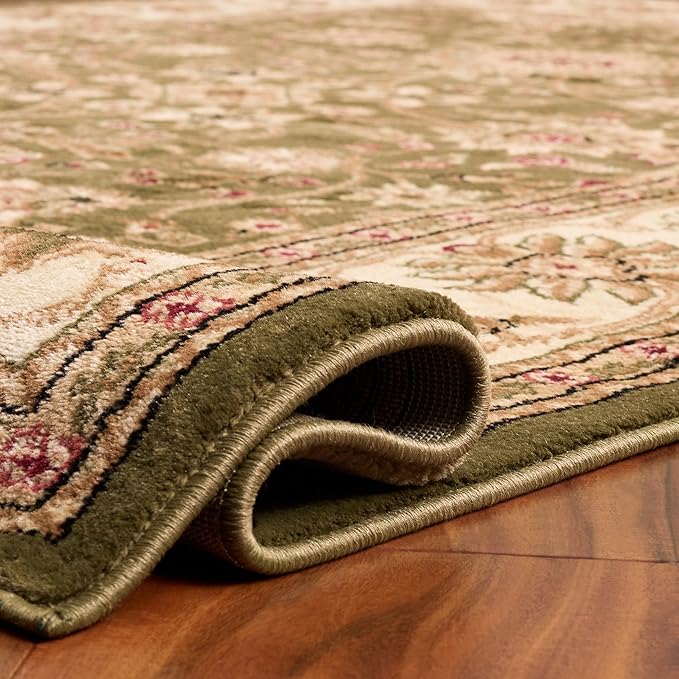 SAFAVIEH Lyndhurst Collection Runner Rug - 2'3" x 16', Sage & Ivory, Traditional Oriental Design, Non-Shedding & Easy Care, Ideal for High Traffic Areas in Living Room, Bedroom (LNH212C)