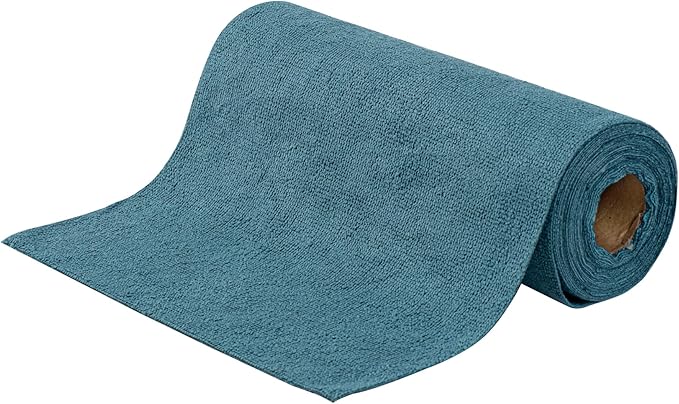 Clean Tek Professional 11.8 x 11.8 Inch Microfiber Towel Rolls, 300 Reusable Towel Rolls - Tear Away, Perforated, Teal Microfiber Cleaning Roll, For All The Cleaning Tasks