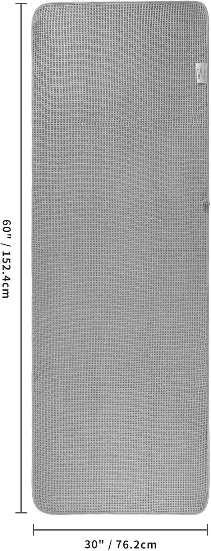 430 GSM Microfiber Oversize Quick Dry Lint Free Bath Towel, 60 x 30 in, 4 Pack (Waffle Weave)