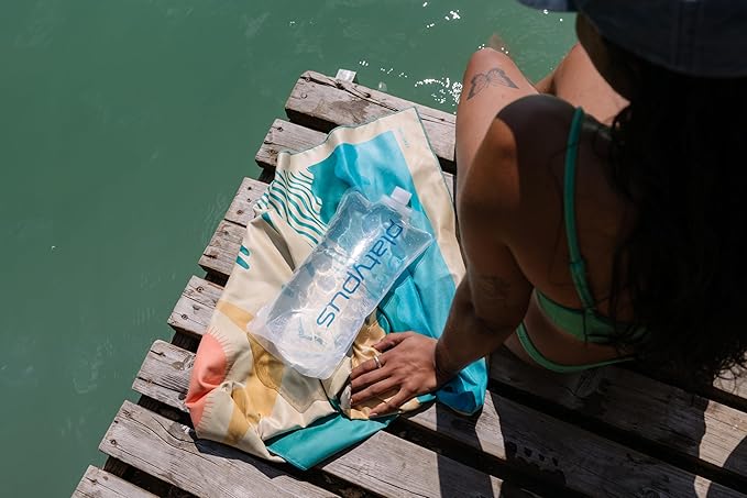 Personal Ultralight Microfiber Camping and Travel Towel, Balance Print, Body