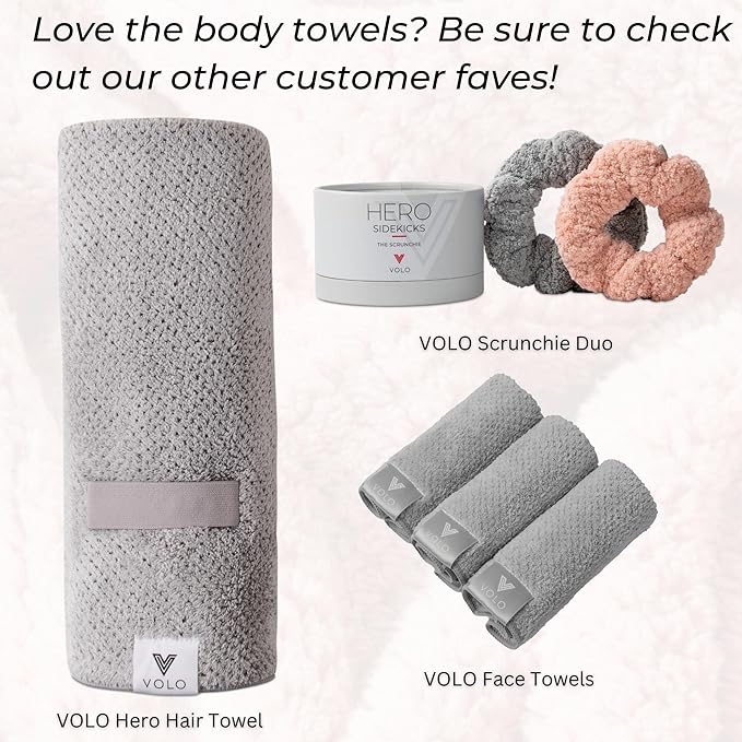 Hero Salt White Body Towel — Luxury Bath Towel — Ultra Soft, Super Absorbent, Quick Drying Nanoweave Fabric — Spa Towels for Bathroom — Extra Large Post Shower Wrap — Gentle on Skin — Microfiber