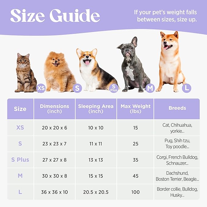 LE SURE Donut Large Dog Bed - Round Cat Beds for Indoor Cats Anti-Anxiety Calming Pet Beds, Washable Cute Modern Beds with Jacquard Shaggy Plush & Anti Slip Bottom, 36 Inch, Galaxy Grey