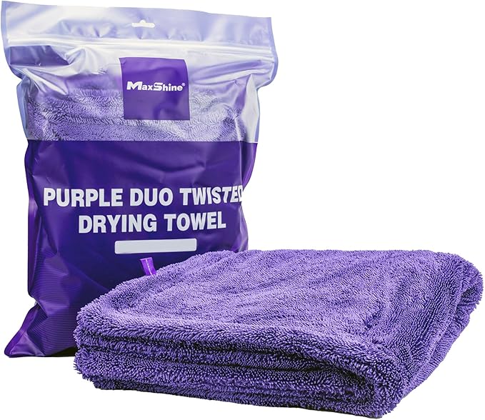 Car Drying Towel, Rinse Free Microfiber Towel for Car Detailing, 1200 GSM, Double Sided, Large Microfiber Towels for Car Drying, Plush Car Wash Towels (6, 24" x 36")