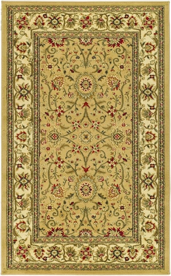 SAFAVIEH Lyndhurst Collection Accent Rug - 2'3" x 4', Beige & Ivory, Traditional Oriental Design, Non-Shedding & Easy Care, Ideal for High Traffic Areas in Entryway, Living Room, Bedroom (LNH212D)