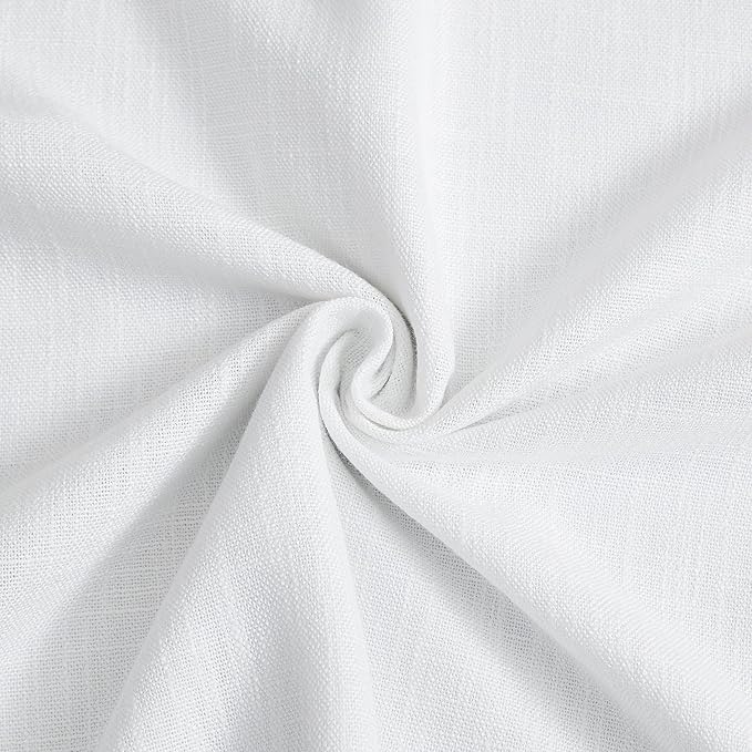 Vision Home White Pinch Pleated Full Blackout Curtains Thermal Insulated Window Curtains 90 inch for Living Room Bedroom Room Darkening Pinch Pleat Drapes with Hooks Back Tab 2 Panel 40" Wx90 L