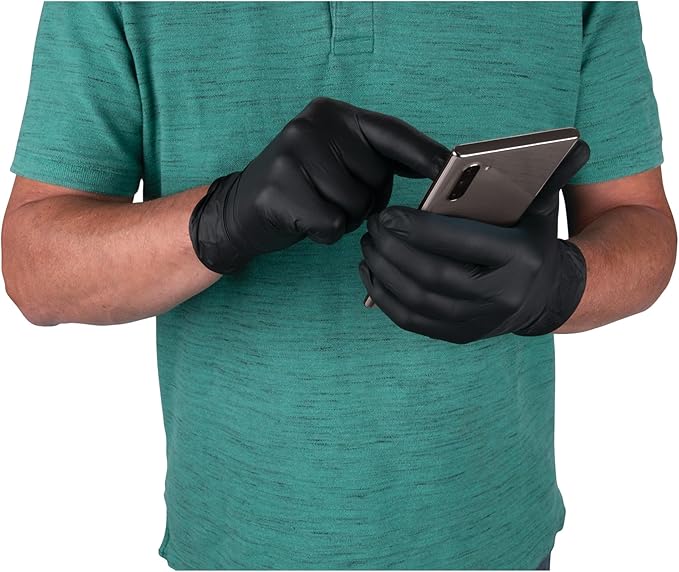 Performance Tool W89011 Medium Black Nitrile Gloves Medium