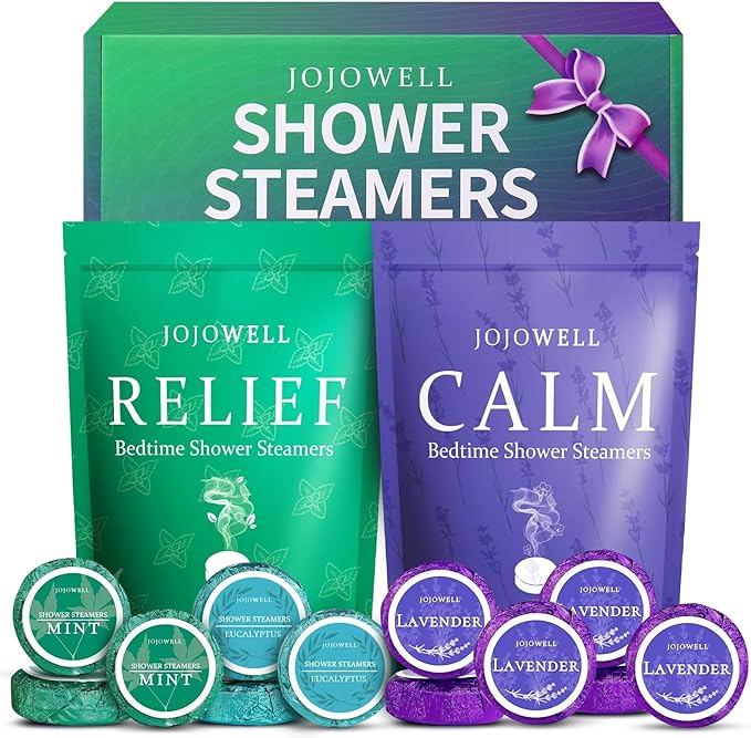 Shower Steamers Aromatherapy - 12 Pack Birthday Gifts for Women Men, Mothers Day Gifts for Mom Wife, Easter Baster Essentials, Eucalyptus for Shower, Nasal Relief Self Care Home Spa Gifts for Women