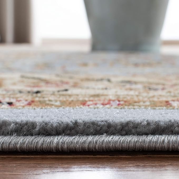 SAFAVIEH Lyndhurst Collection Area Rug - 6' x 9', Light Blue & Ivory, Traditional Oriental Design, Non-Shedding & Easy Care, Ideal for High Traffic Areas in Living Room, Bedroom (LNH312B)