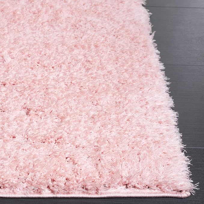 SAFAVIEH Area Rug 8x10 - Lindsay Shag Collection - Large - Pink, Non-Shedding & Easy Cleaning, Ultra Plush Thick Pile, Ideal for Living Room, Bedroom, Dining Space (LNS560U)