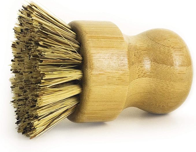 Cast Iron Seasoning Brush Combo - Crisbee Stik & Bamboo Brush - Maintain a Cleaner Non-Stick Skillet - Perfect for Cast Iron and Carbon Steel Cookware