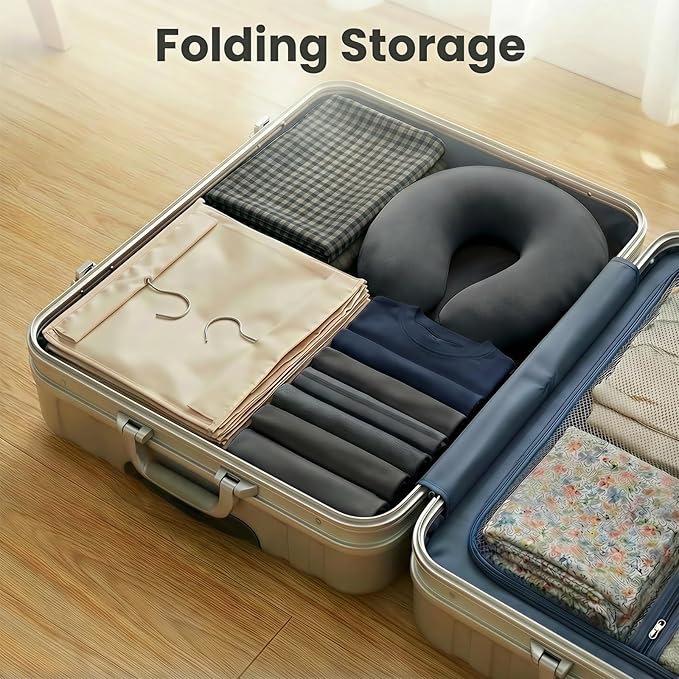 2 Pack 6-Shelf Hanging Closet Organizer, Closet Hanging Storage Shelves with Side Pockets for Clothes, Shoes, Accessories, Wardrobe Organizer, Space Saving Solution