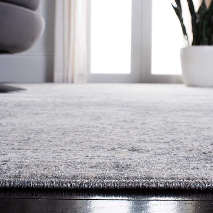 SAFAVIEH Brentwood Collection Runner Rug - 2' x 10', Grey & Ivory, Modern Abstract Design, Non-Shedding & Easy Care, Ideal for High Traffic Areas in Living Room, Bedroom (BNT822H)